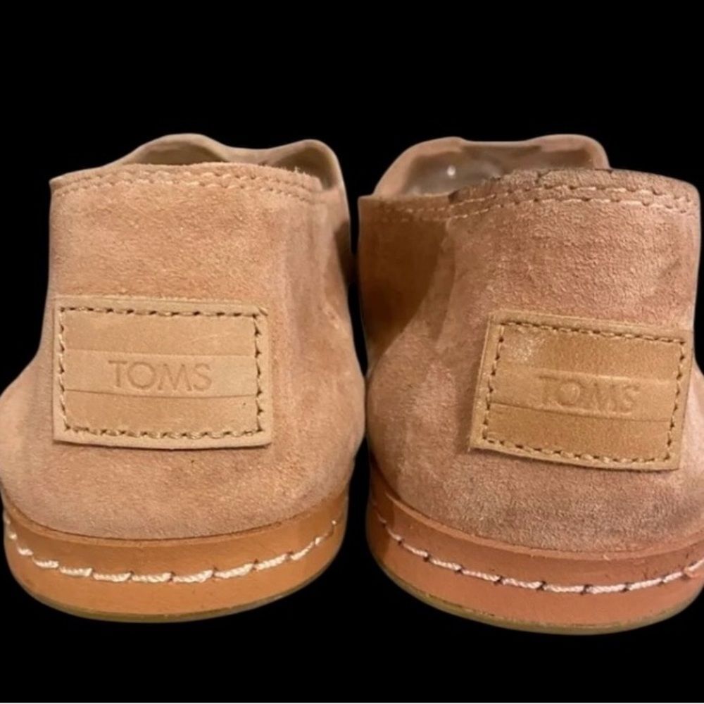 Women’s Toms suede comfort slip on loafers Blush shoes size 6 - Picture 6 of 9